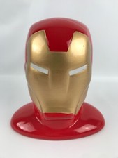 Alcancía de monedas de cerámica Iron Man Ironman Marvel con tapón excelente estado