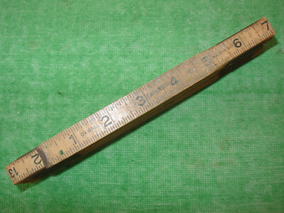 VINTAGE OXWALL FOLDING RULE 6' EXTENSION RULER MADE IN USA