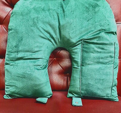 Grüne Reise Nackenkissenhülle mit Aufbewahrung/Taschen SCHNELLER VERKAUF