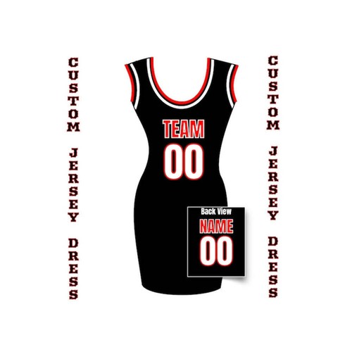 Custom Jersey Dress for Adults – Girls Basketball Name & Number Jersey Dress, La - Picture 9 of 91