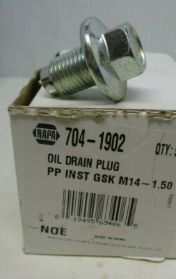 #ad Napa 704 1902 090 937CD Oil Drain Plug Pilot Point M14 1.5 Head Size 16Mm $8.95