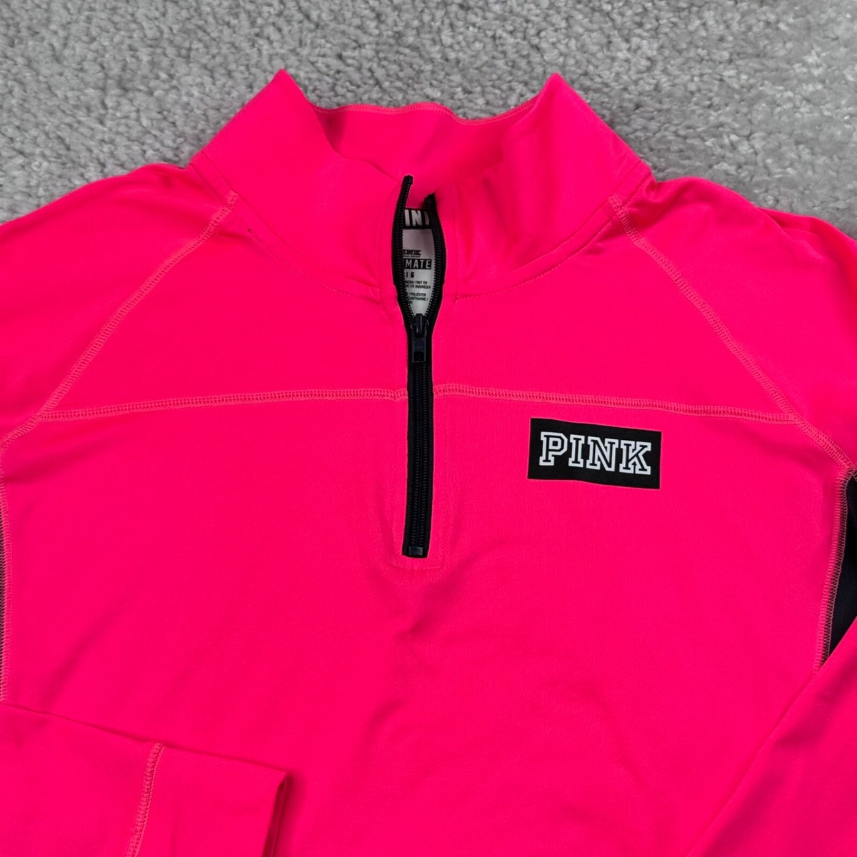 Victoria's Secret Pink Ultimate 1/4 Zip Stretch Colorblock Victoria's Secret Pink Ultimate 1/4 Zip Stretch Colorblock