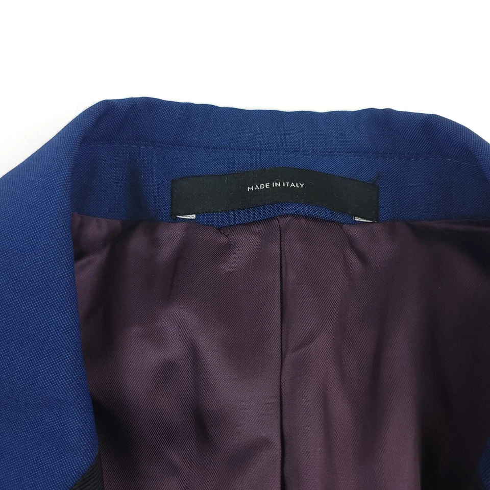 $995 Paul Smith Pico Solapa Lana Azul Esmoquin Chaqueta de Cena Para Hombres Talla 38R (Italia 48R) Foto 4 de 4