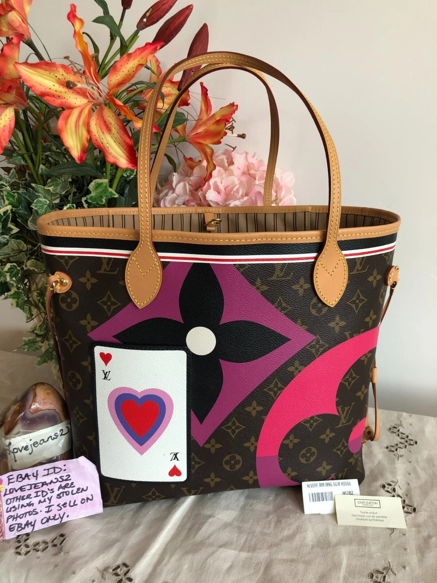 NEW Louis Vuitton Game On Neverfull MM Monogram Limited Pinks