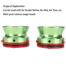 1 Pair Nab Hub Adapters Polished Aluminum Reel To Reel Tape Opener For Stude Aus