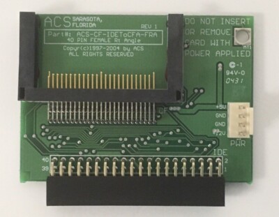 ACS   ACS-CF-IDETOCFA-FRA  Female Right Angle IDE to Compact Flash Adapter