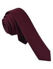 Men's Skinny Ties Solid Color Formal Neckties 1.58" 4CM Slim Ties For Men