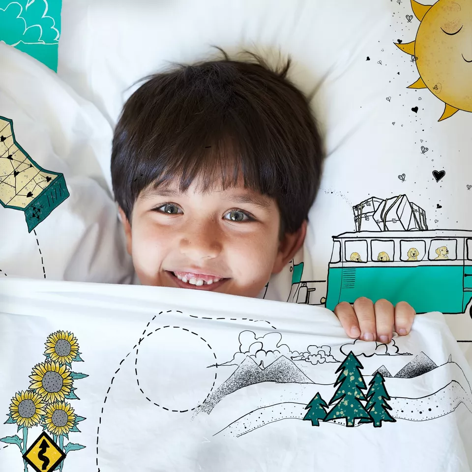 Nueva caja abierta - JumpOff Jo - 3 piezas niños sábanas camas individuales y camas individuales - Foto 3 de 4