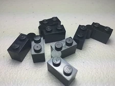 LEGO Parts (x10) Black Hinge Brick 1 x 4 Swivel Top Base Complete Assembly 