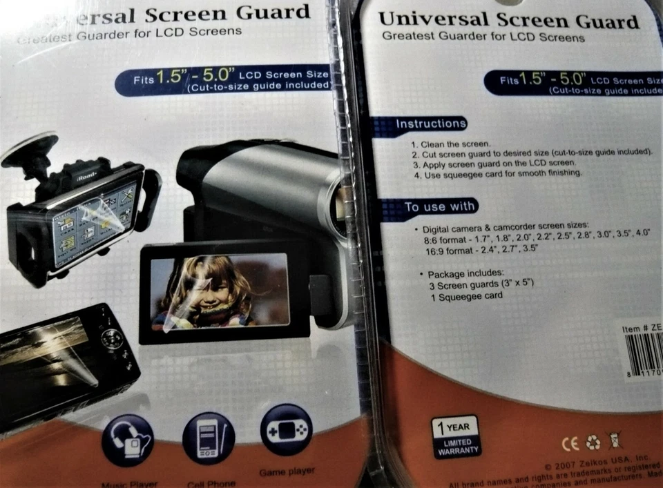 3 NEW Screen Guard LCD Protector For all screens up to 5" ( 1.5 to 5"). - Image 3 of 3