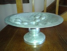 Grande coupe a fruits Art Déco en Etain