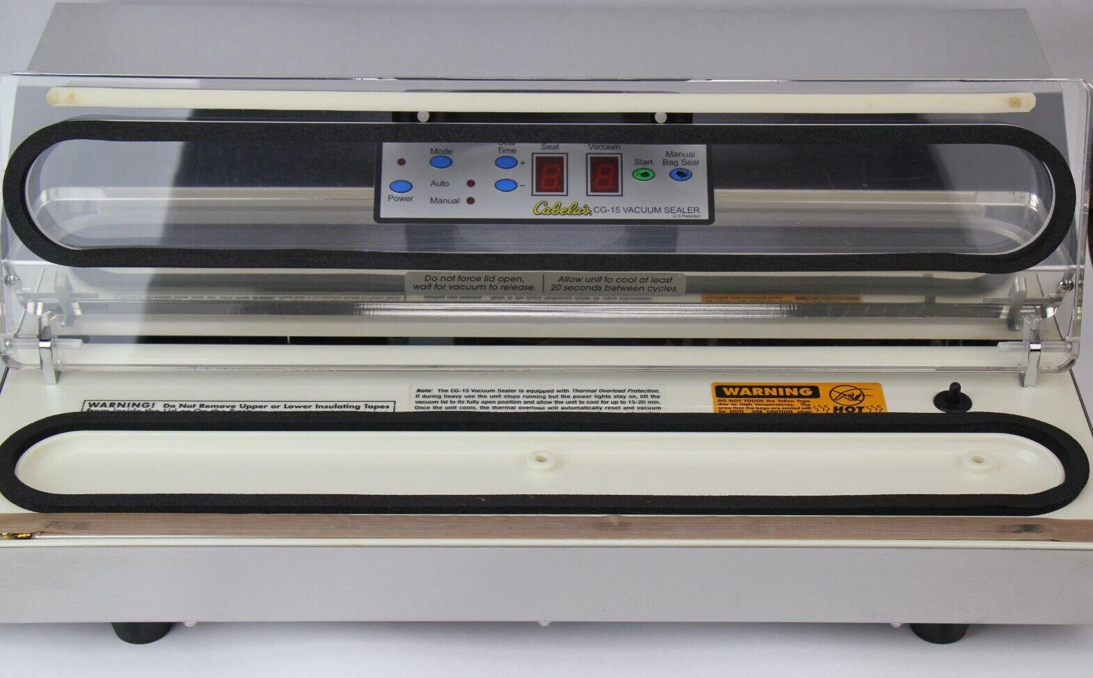 Cabela’s CG15 Commercial Grade Vacuum Sealer, Cleaned, Tested, Working