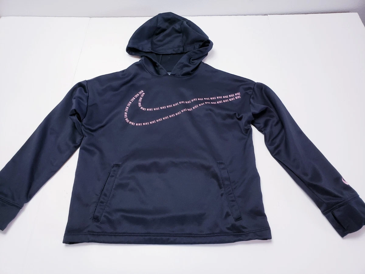 Black pink blue nike hoodie sale