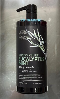 Botanical Spa Therapy Stress Relief Eucalyptus Mint Body Wash Shea Aloe 960ml