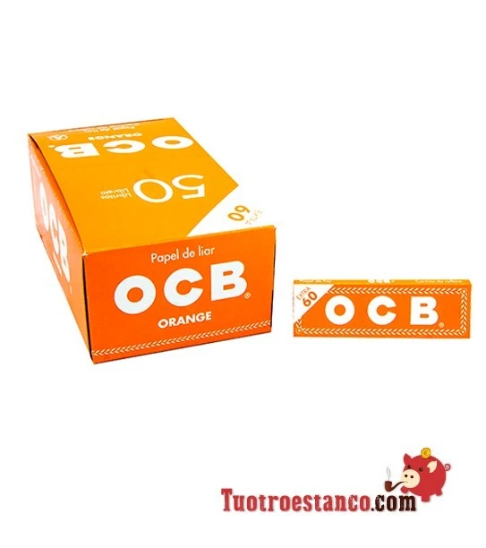 OCB Carta arancione 70 mm- 50 libretti - 3.000 Cartine - Imagen 3 de 4