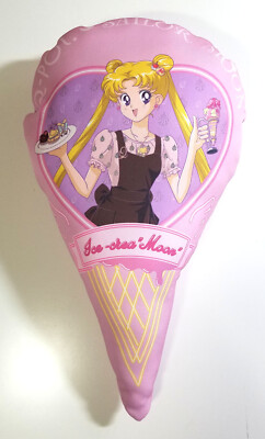Sailor Moon - Q-Pot Cafe 2018 Ice Cream Shaped Small Pillow Usagi - US Seller!