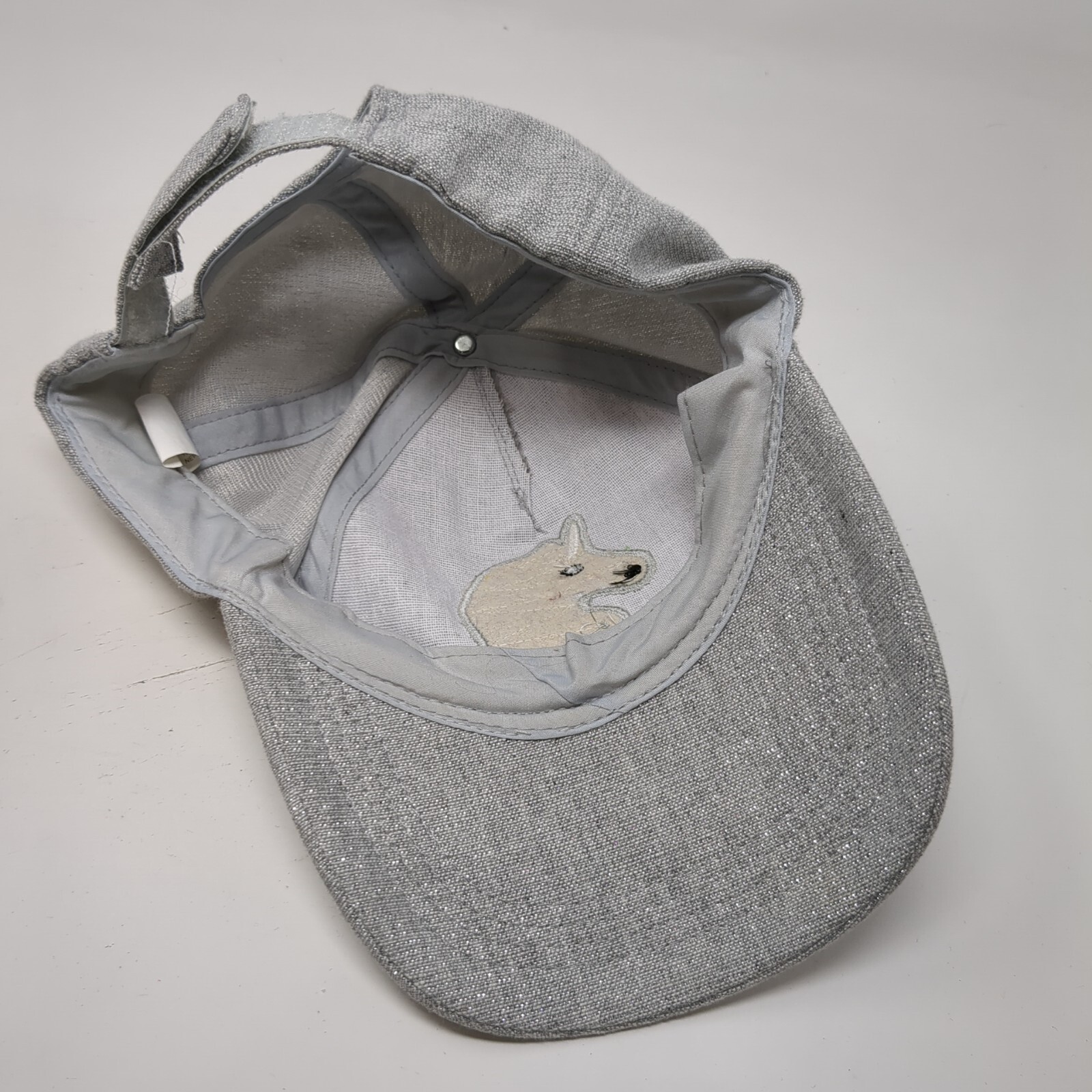 Unicorn Patch Strapback Hat Gray OSFA Adjustable … - image 6