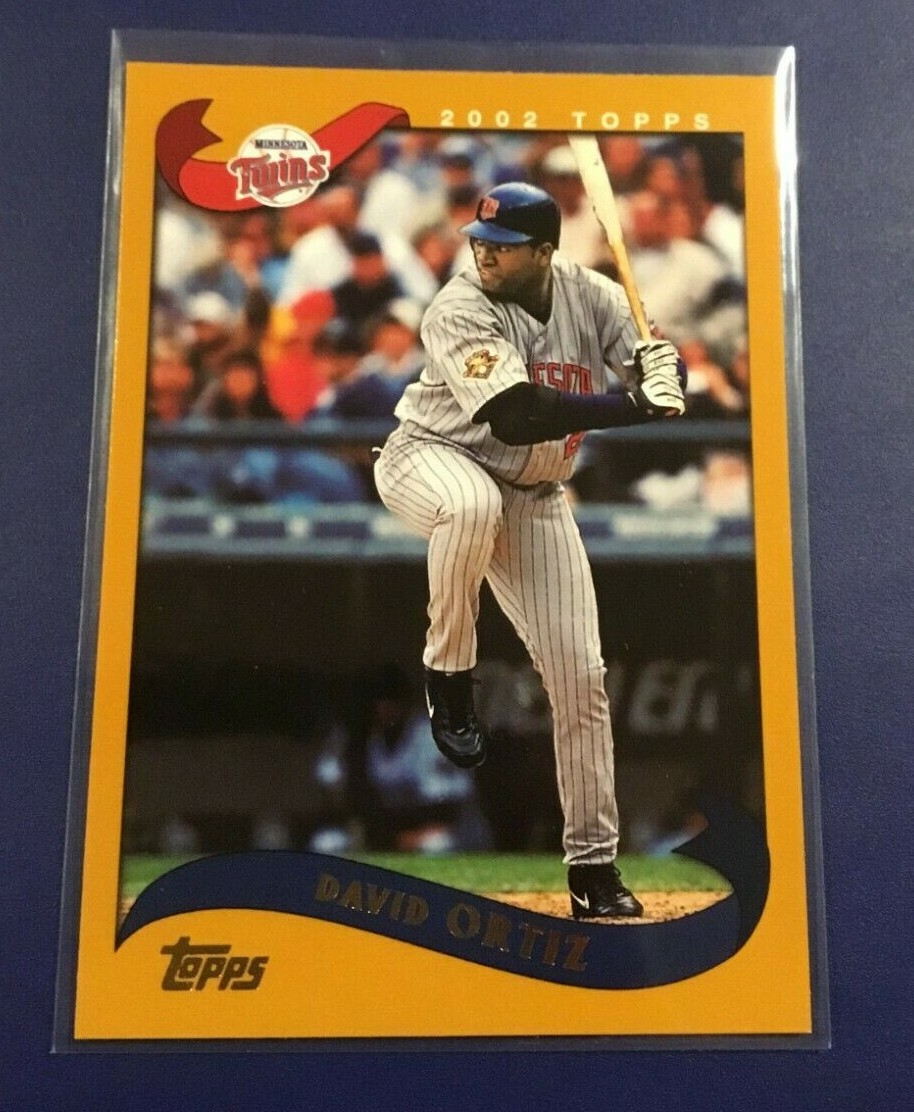 2002 Topps # 489 DAVID ORTIZ BIG POPPY Minnesota Twins Boston Red