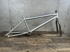 Aluminum Bmx Frame And Fork Old Mid School Vintage 21-1/4” TT 