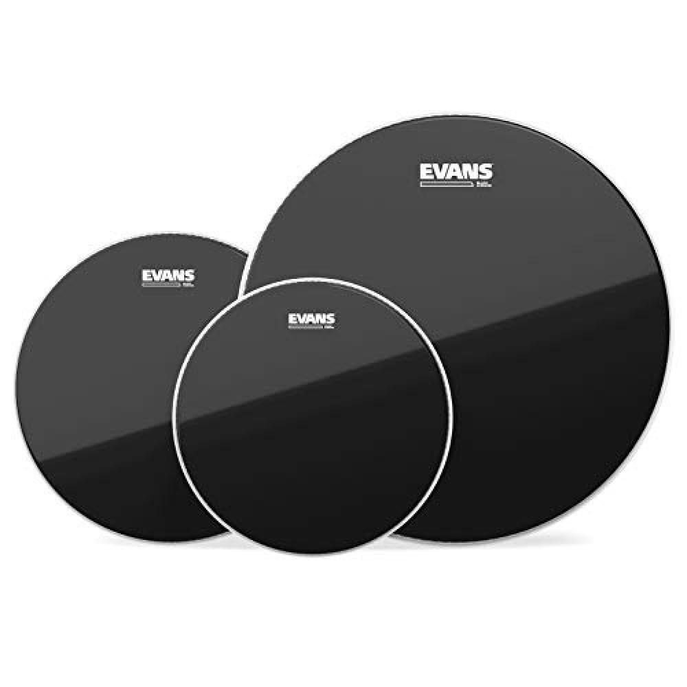 Evans Black Chrome Tompack, Standard (12 Inch, 13 Inch, 16 Inch) - NUOVO