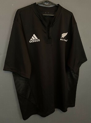 ADIDAS MEN'S RUGBY UNION NEW ZEALAND 2007/2008 ALL BLACKS SHIRT