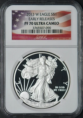 2013-W American Silver Eagle NGC PF70 Ultra Cameo Early Releases ✪COINGIANTS✪