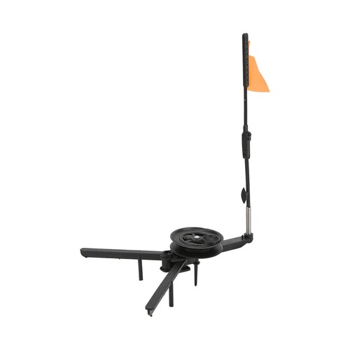 Ice Fishing Tip Up with Reel Triangle Base Foldable Winter Fishing Rod Flag - Picture 5 of 12