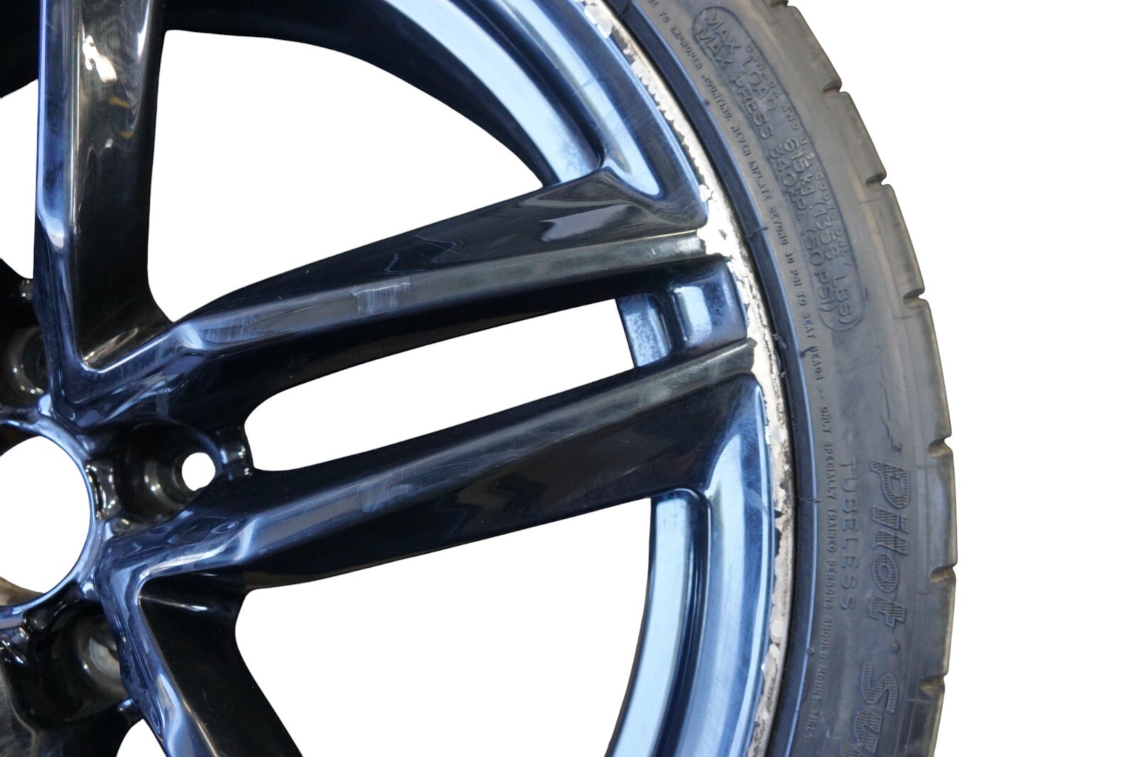 2008 - 2015 AUDI R8 19 INCH 19X8.5 BLACK FRONT WHEEL RIM OEM 420601025B +NOTE