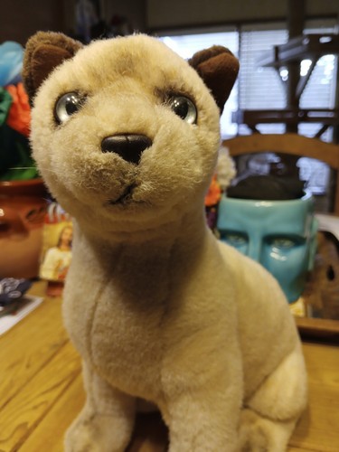 Vintage 1995 Soft Classics Siamese Cat Blue Eyes Toys R Us Plush 12” - Picture 2 of 7