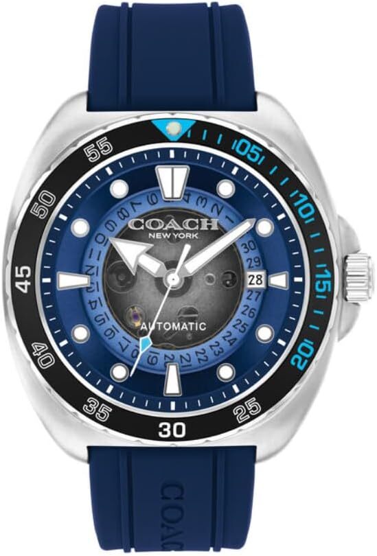 Coach Watch Charter Automatic 44mm 14602714 Men's Blue | eBay