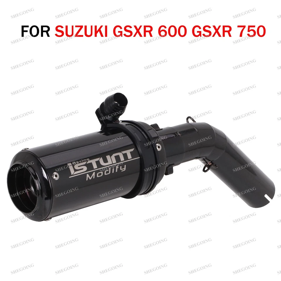 Sistema de escape de escape para motocicleta Suzuki GSXR 600 750 2006-2007 tubo deslizable Foto 3 de 4