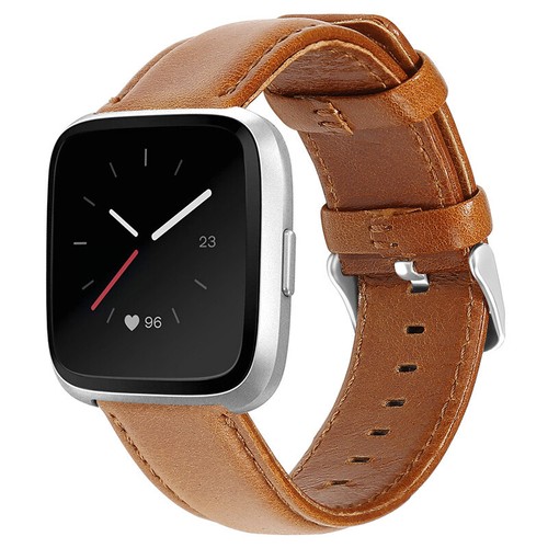 New For Fitbit Versa 4 3/Sense/Versa Genuine Leather Watch Wrist Band Bracelet - Picture 13 of 37