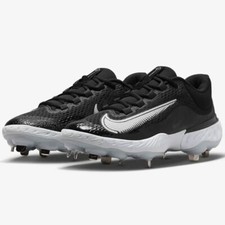 Nike Baseball Cleats Alpha Huarache Elite 4 Black White DJ6521-001 Mens Size 7