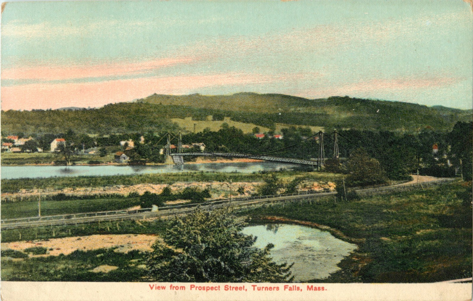 The View From Prospect Street, Turners Falls, Massachusetts MA 1914 eBay