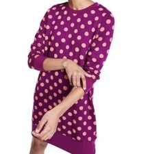 Victor Glemaud x Target Purple Polka Dot Long Sleeve Tunic Dress Size Medium (M)