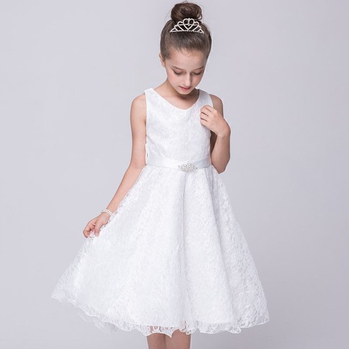 Vestido de fiesta de niña de las flores vestido de verano niños niñas línea A vestido ropa informal - Imagen 16 de 25