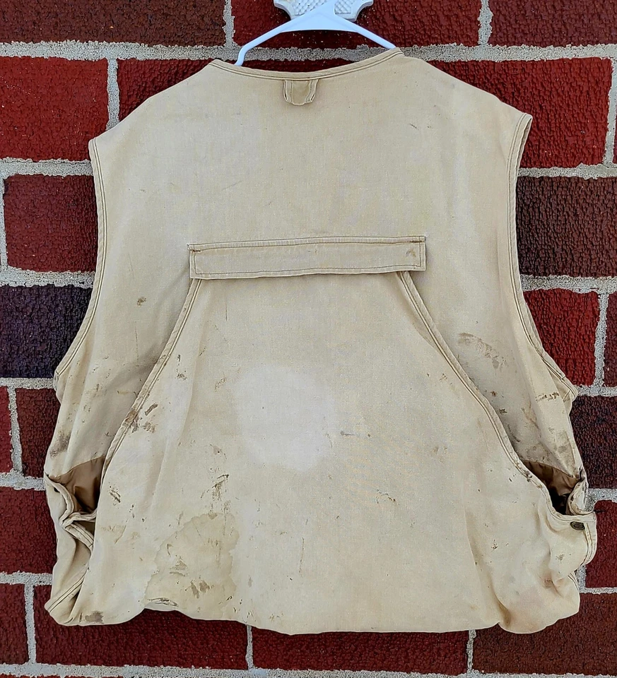 Columbia Fishing Vest Hunting Shooting Vintage Beige Mens Size XXXL 3XL - Image 2 of 4