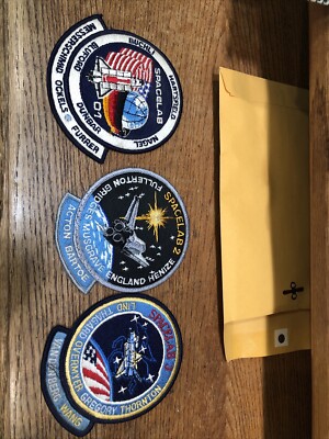Vintage Space Lab Patches Lot Of (3) 1,2,and 3. Nasa