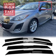 For Mazda 3 Hatchback 2010-13 JDM-Mugen Style Window Visor Rain Guard Deflector