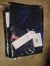 Calvin Klein 33W 30L Men's Slim X Fit Blue Wool Suit Trousers Dress Pants