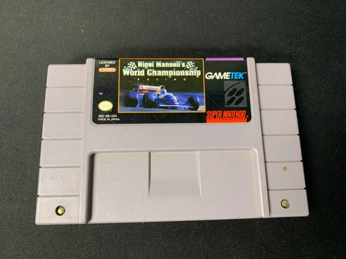 Super Nintendo SNES - Nigel Mansell's World Championship Racing Untested