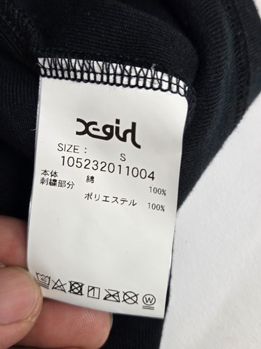 X-girl Streetwear Brand in Japan Logo T-Shirt Size S BLACK Short Sleeve Shirt - Picture 6 of 15