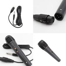US 2 Pack Unidirectional Dynamic Microphone 5ft Cord for Compatible Karaoke