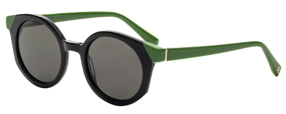 Elton John GOGO 1 Unisex Designer Sunglasses in Black Green