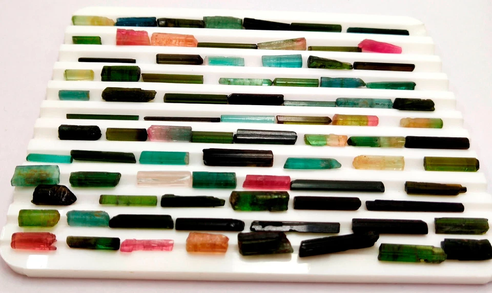 Natural Multi-Color Tourmaline Stick Rough Loose Gemstone Lot 148 Cts - Image 4 of 4