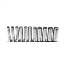 Ko-ken USA Special 1/4 Sq. Dr. Deep NUT GRIP Socket Set, 5-14mm - 11 pieces