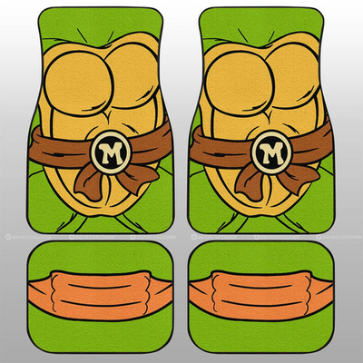 #ad #ad Michelangelo Car Floor Mats Custom Ninja Turtle Car Accessories $89.00