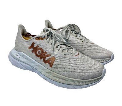 HOKA ONE Mach 5 Running Shoes Women s Size 10 B Beige/Tan Lightweight Trainer