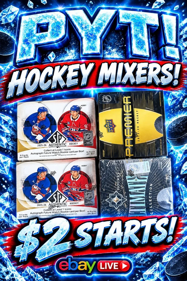 RANDOM TEAM HOCKEY MIXERS ALL DAY!!! $2 STARTS W/KANYON!