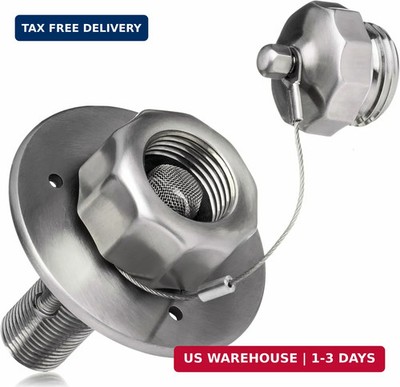All Metal RV City Water Inlet with Check Valve RV Water Inlet Replacement RV Wat